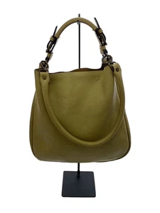 MARNI 2way shoulder bag with handle rubbing leather yellow solid color from JP - Picture 1 of 8