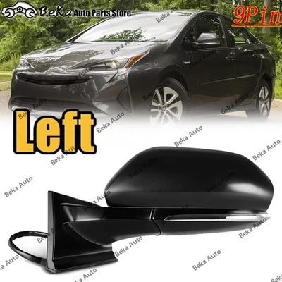 Left Rearview Mirror For Toyota Prius 2016 2017-2022 W/Turn Light+Heated 9Pin - Image 1 of 4