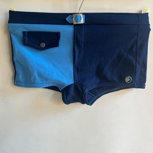 Swordfish 1970s Vintage Blue Swimming Trunks Made in England Medium - Picture 1 of 11
