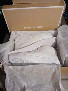 Zapatos Michael Kors Shea Mid Top para mujer 8 m Optoc blancos - Imagen 1 de 5