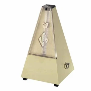 Wittner Metronomo meccanico a piramide in plastica colore crema Made In Germany - Foto 1 di 3