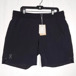 NEW ON RUNNING 8" Lined Lightweight Shorts - XXL - Black 125.00133 2XL - Picture 1 of 5