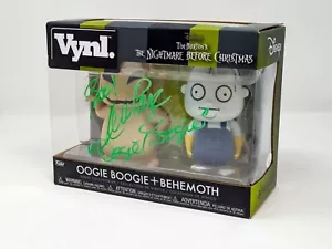 Ken Page Disney Nightmare Before Christmas Oogie Boogie + Behemoth Signed Funko - Picture 1 of 7