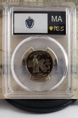 2000-S State Label - Quarter - Massachusetts - PCGS PR70DCAM - Nice! 0188 - Image 1 of 4