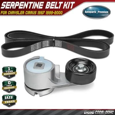 2x Serpentine Belt Drive Component Kit for Ford Mustang 1982 1984-1987 LTD 84-85 - Image 1 of 4
