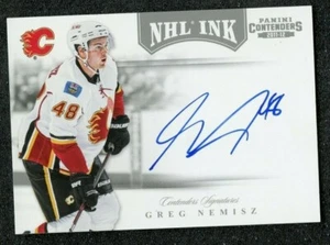 RARE 2011-12 GREG NEMISZ FLAMES PANINI CONTENDERS AUTOGRAPH CARD 782 / 1200 ! - Picture 1 of 2