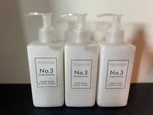3 x Aldi No. 3 Pomegranate Luxury Hand & Body Lotion 250ml Each Hotel Collection - Picture 1 of 1