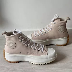 Converse Chuck Taylor Run Star Hike Cozy Tones Baskets à lacets Femme Taille 41 - Imagen 1 de 12