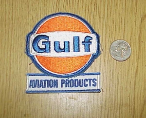 GULF AVIATION PRODUCTS EMBROIDERED PATCH, 3 1/2 IN X 3 IN, NEW - Picture 1 of 5