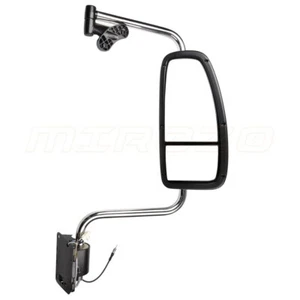 RH Chrome Mirror Complete For 1997-2010 International 9200 9400I 9900I 5900 - Picture 1 of 12