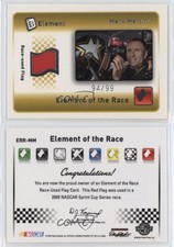2009 Wheels Element Element of the Race Red Flag /99 Mark Martin #ERR-MM HOF