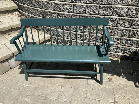 Vintage Wood Bench perfect for Front Porch Cover