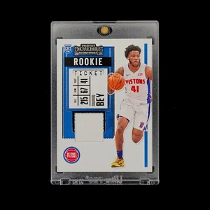 Saddiq Bey 2020-21 NBA Contenders Rookie Ticket RC Patch Detroit Pistons #RS-SDB - Picture 1 of 2