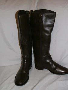 Tory Burch Brown Leather Knee High Boots Size 8 1/2M - Picture 1 of 7