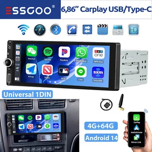 Android14 Autoradio 1 DIN 4+64G Apple Carplay GPS NAVI SWC FM USB WiFi Bluetooth - Bild 1 von 14