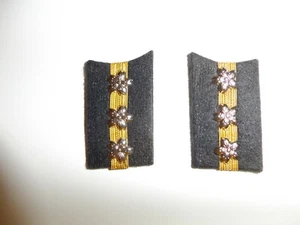 e3667p WW2 Japan Japanese Navy Officer Rank Lieutenant pair R17D - Picture 1 of 3