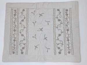 Pottery Barn Large Velvet Pillow Shams Set of 2  Knotted Loop Embroidery - Picture 1 of 9