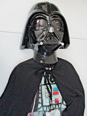 Darth Vader Jumpsuit, Mask & Cape, Child's Costume Cosplay, Rubie's/Star Wars, M - Image 1 of 4