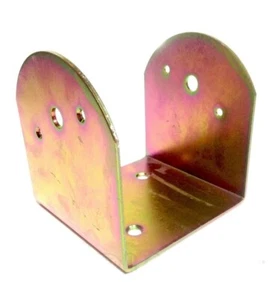 Staffa Supporto a U mm.90x90x95 per Montaggio Travi Lamellari a Muro e Pilastri - Foto 1 di 4
