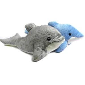 20cm Dolphin Soft Toy Stuffed Animal - Sold Individually in Assorted Colours - Picture 1 of 5