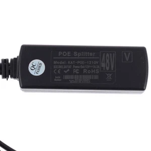 Active PoE Splitter Power Over Ethernet 48V to 12V 2.4A Compliant IEEE802.3 UA - Photo 1/12