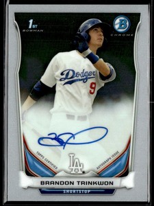 Brandon Trinkwon 2014 Bowman Chrome Auto #BCAP-BT Los Angeles Dodgers