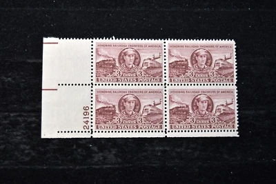 US   1950      CASEY JONES   STAMPS   BLOCK OF 4 w#s     S 993  MNH - Image 1 of 3