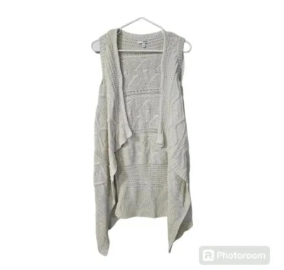 Cardigã de malha Sonoma aberto frontal sem mangas - Imagem 1 de 4