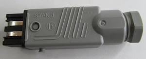 NEU HIRSCHMANN STAK 3 GRAU KABELVERBINDER/STECKER 3-KOND RTI 10966503  - Bild 1 von 2