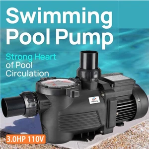 Swimming Pool Pump 3.0HP peed Filter Pump With Strainer for In/Above Ground 110V - Picture 1 of 12
