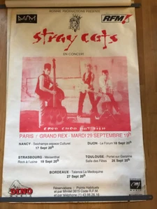 Póster de concierto de París de Stray Cats - Imagen 1 de 1