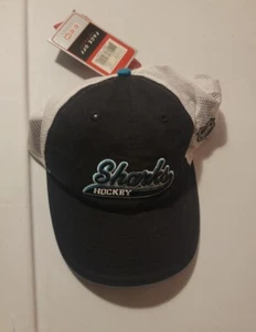 New W-tags CCM NHL Hockey dad Hat Cap black white  Adjustable San Jose Sharks - Picture 1 of 4