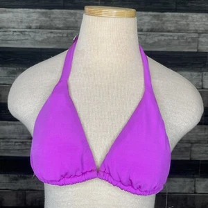 NEW La Blanca Swim Top Size 4 Halter Triangle Padded Cup Bikini Magenta Purple - Picture 1 of 10