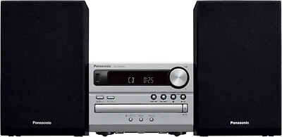 Panasonic Mini-component CD Stereo system SC-PM250-S Silver USB Memory Bluetooth - Image 1 of 4