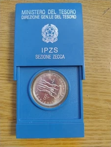 500 Lire Argento 1984 Olimpiadi Los Angeles FDC in Confezione Originale Zecca IP - Foto 1 di 3