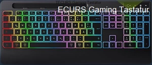 NΕЦ -& ОѴР: TECURS Gaming Tastatur Kabellos-Leise, Ergonomisch, 2 in 1 USB A/C - Bild 1 von 10