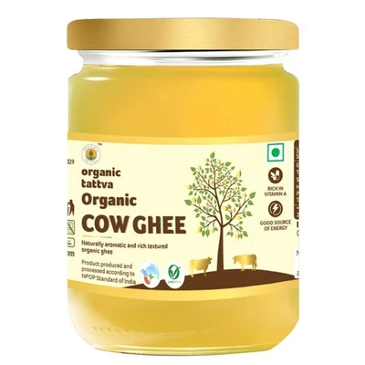 Organic Tattva, Organic Cow Ghee 500 ml - Image 1 of 4