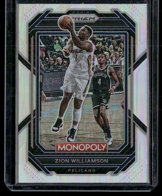 2022-23 Panini Prizm Monopoly #55 Zion Williamson Silver Prizm - Image 1 of 2