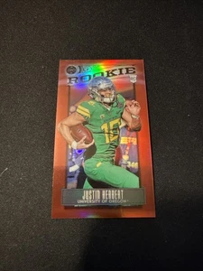 Justin Herbert 2020 RC Rookie Legacy Red MINI Holo Prizm #204 /75 - Picture 1 of 2