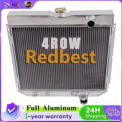 For Ford 67-69 Mustang 65-67 Galaxie 64-68 Country Squire 1968 LTD 4Row Radiator - Image 1 of 4