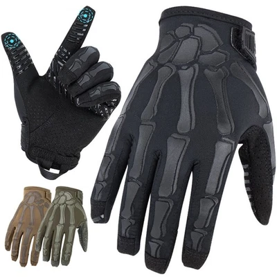 Guantes tácticos para hombres con pantalla táctil dedos antideslizantes guantes de palma para deportes al aire libre Foto 1 de 4