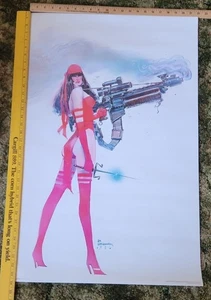 Elektra Assassin Bill Sienkiewicz Rolled Poster 1989 Vintage 22 x 34 Rarität - Bild 1 von 4