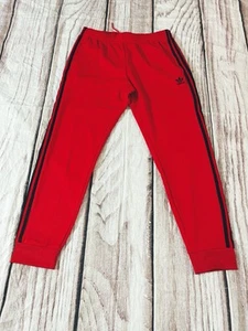 Adidas Originals Superstar Track Pants Men Size M Medium Red Slim Fit NEW IZ0034 - Picture 1 of 7