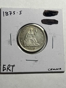 1875 S Twenty Cent Piece 20c High Grade AU/UNC Nice Type Coin - Picture 1 of 4