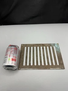 Antiker Messing Luftausströmer 6 x 3 20er/30er Jahre Wand Boden Deckenlüftung unpoliert - Bild 1 von 9