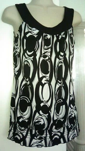 Perception*Concept*Black & White Ruffle End Tail Sleeveless Top Gr. S - Bild 1 von 7