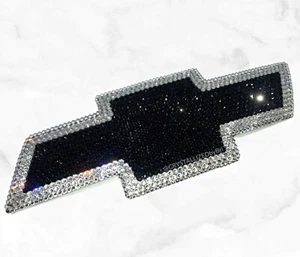 Any Color CRYSTALLIZED Emblem for CHEVY Chevrolet Bling Austrian Crystals Bowtie - Picture 1 of 14