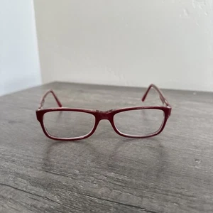 Ray Ban Eyeglasses Red Rectangle RB 5268 5738 FRAMES ONLY 55-18-145 - Picture 1 of 6