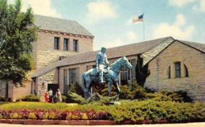 WILL ROGERS MEMORIAL Claremore, Oklahoma Statue ca 1960s Vintage Postcard - Picture 1 of 1