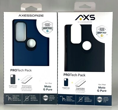 For Motorola Moto G Pure Phone Case Shockproof Cover + Tempered Glass Protector - Image 1 of 4